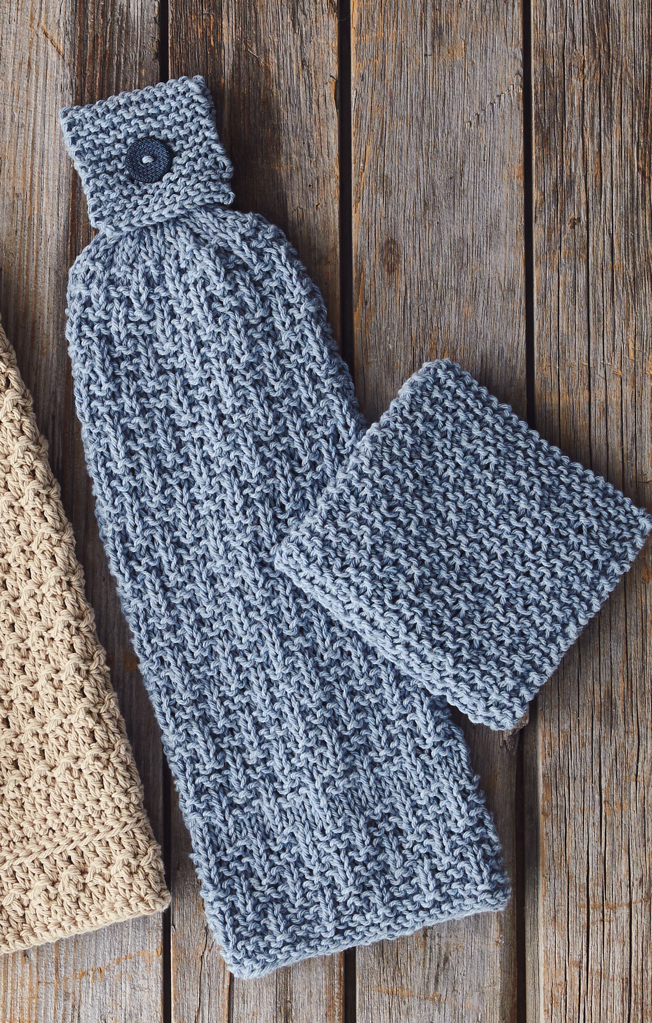 Towel & Dish Cloth Set - Knit