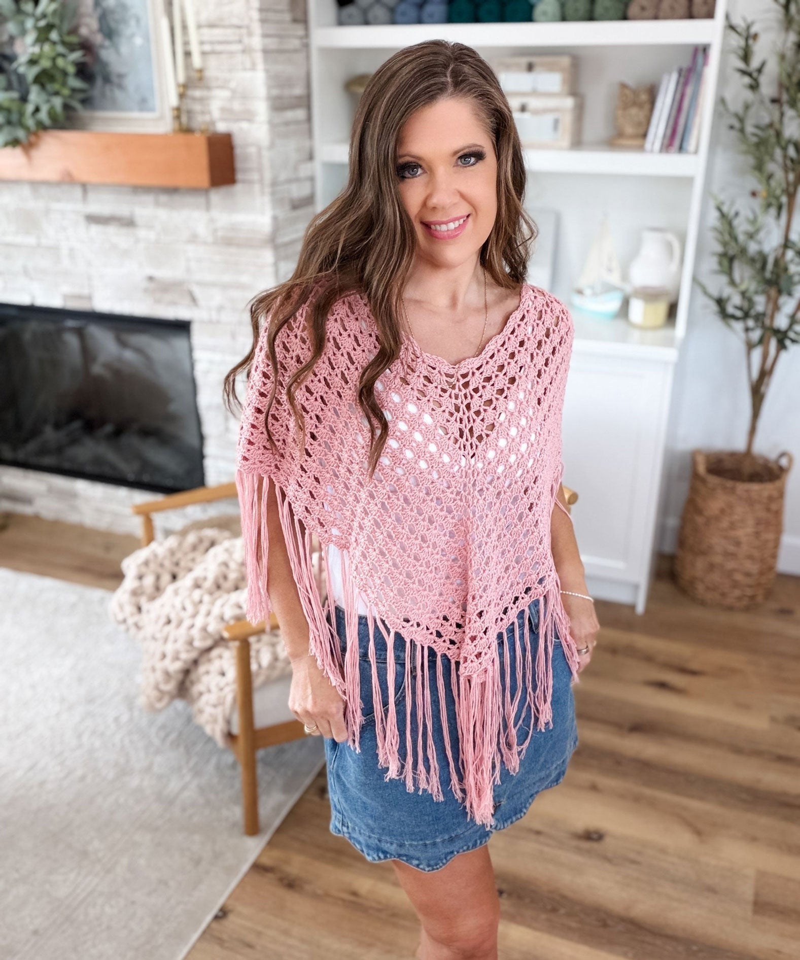 Sienna Shell Stitch Poncho