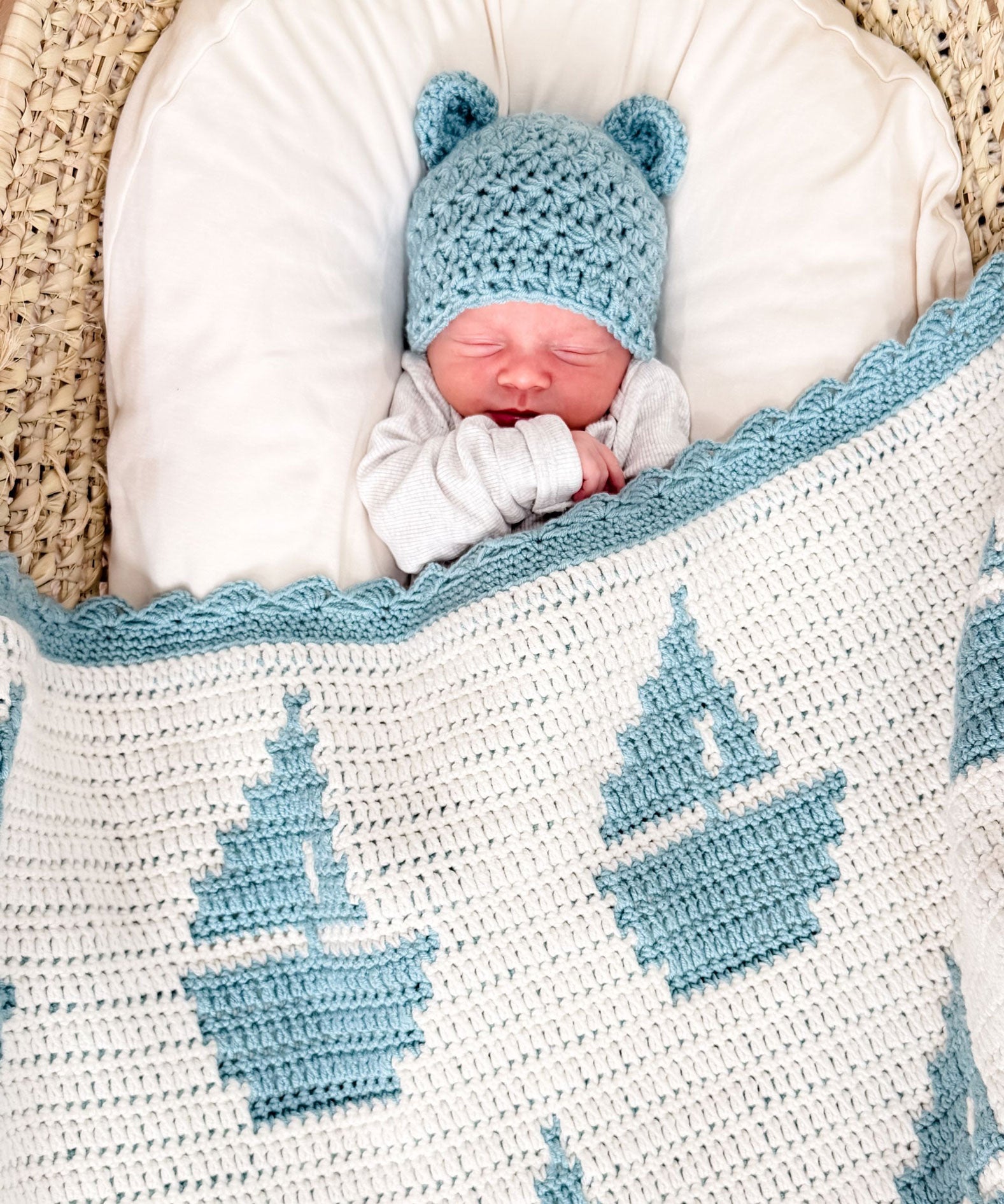 Sailboat Mosaic Baby Blanket