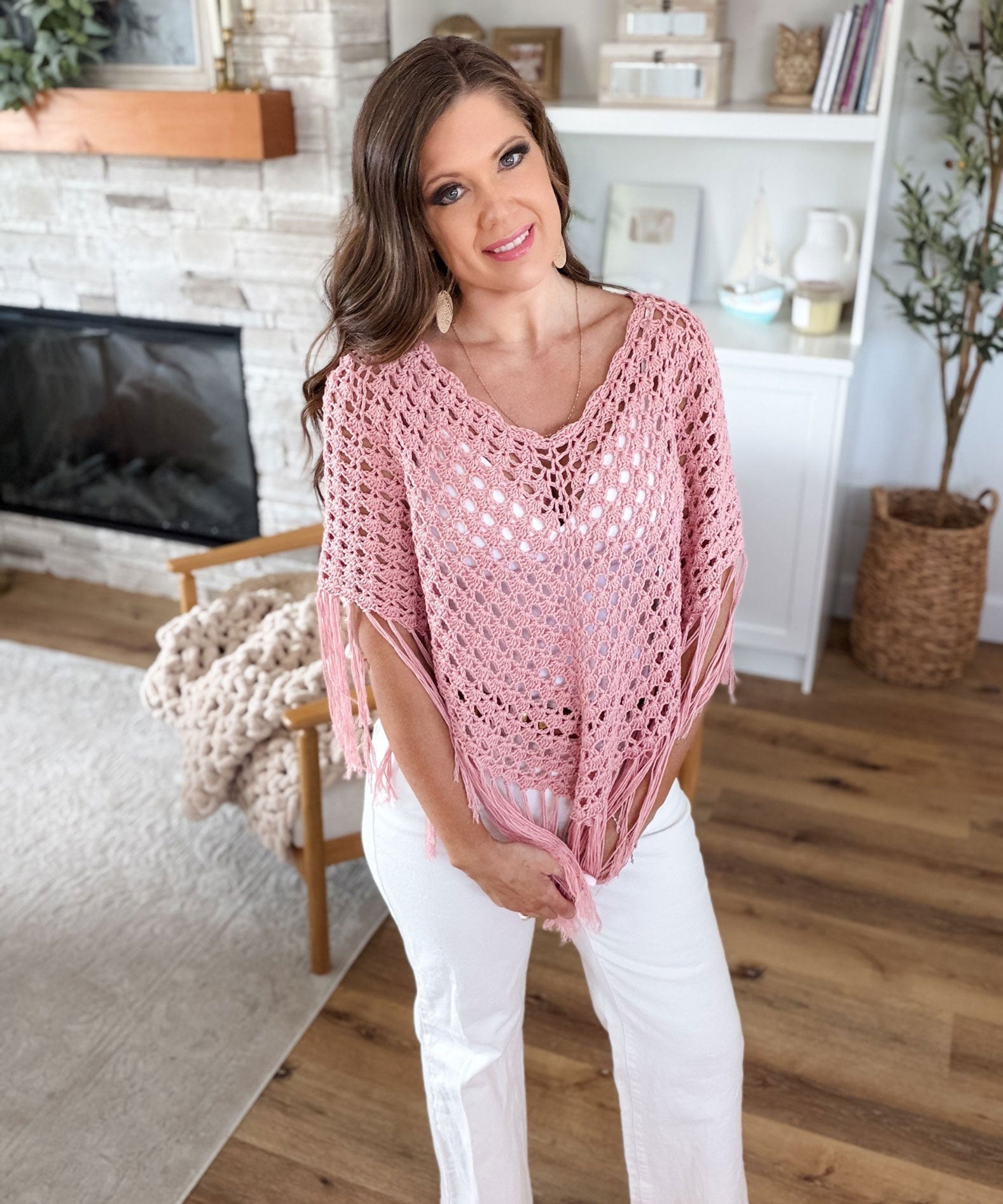 Sienna Shell Stitch Poncho