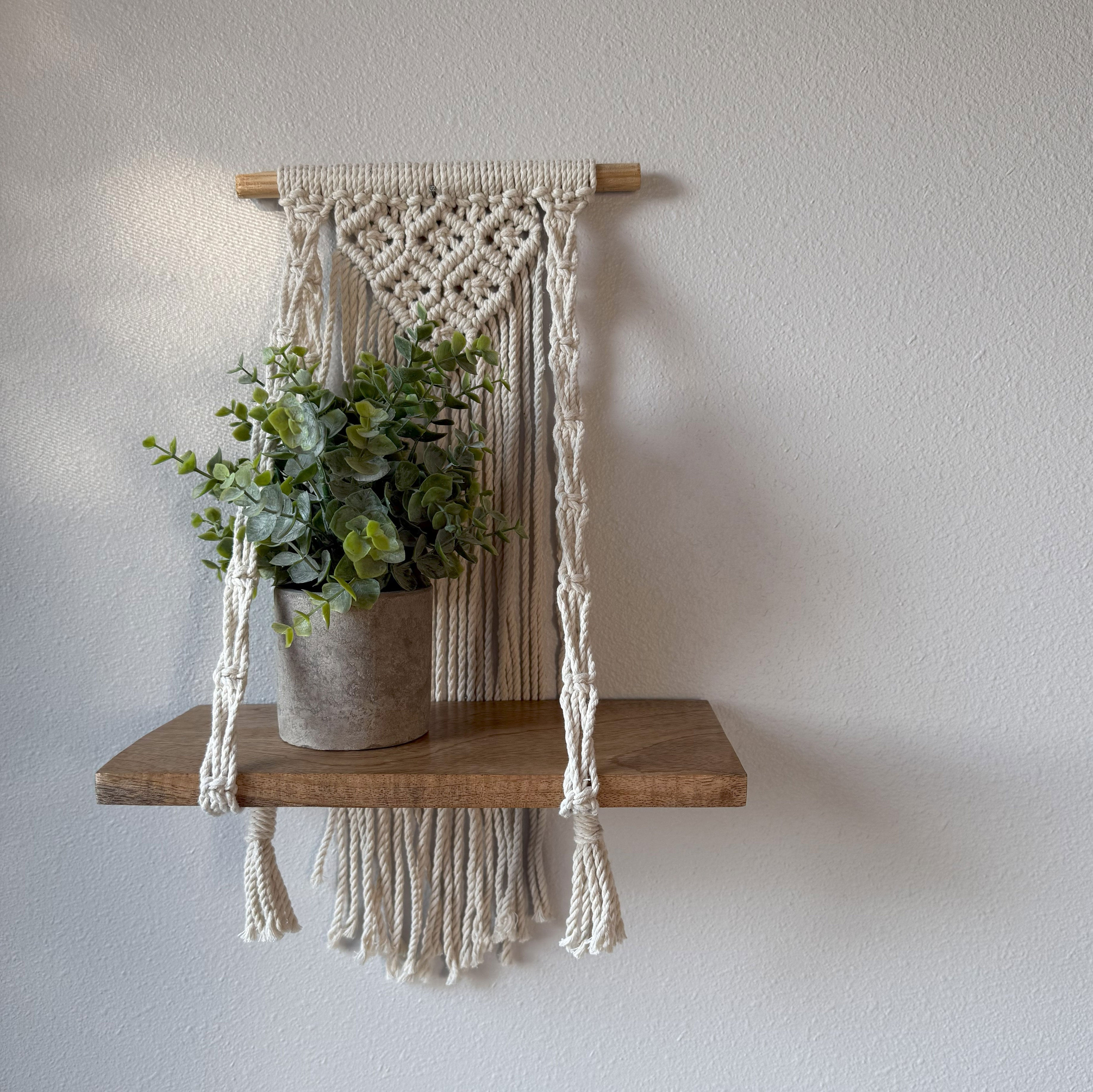 Macrame Wall Shelf
