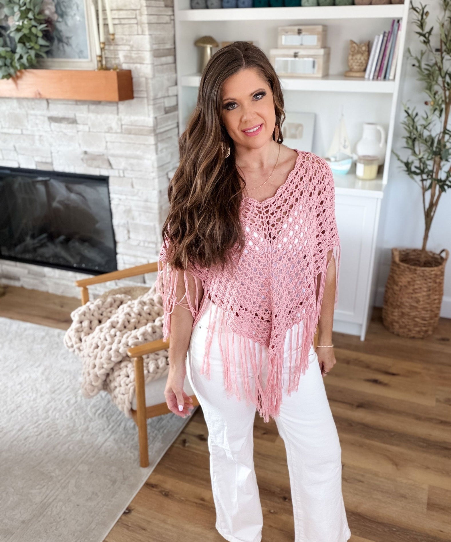 Sienna Shell Stitch Poncho