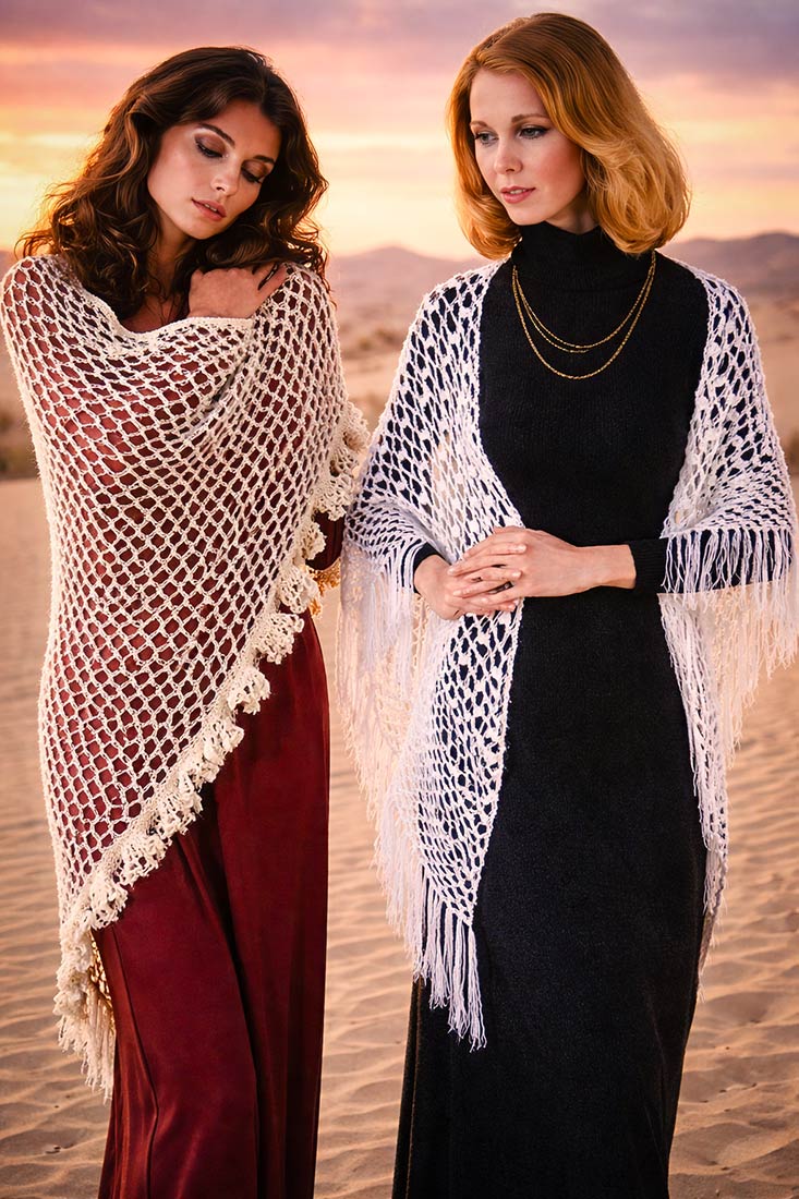 Cluster Stitch Shawl Pattern