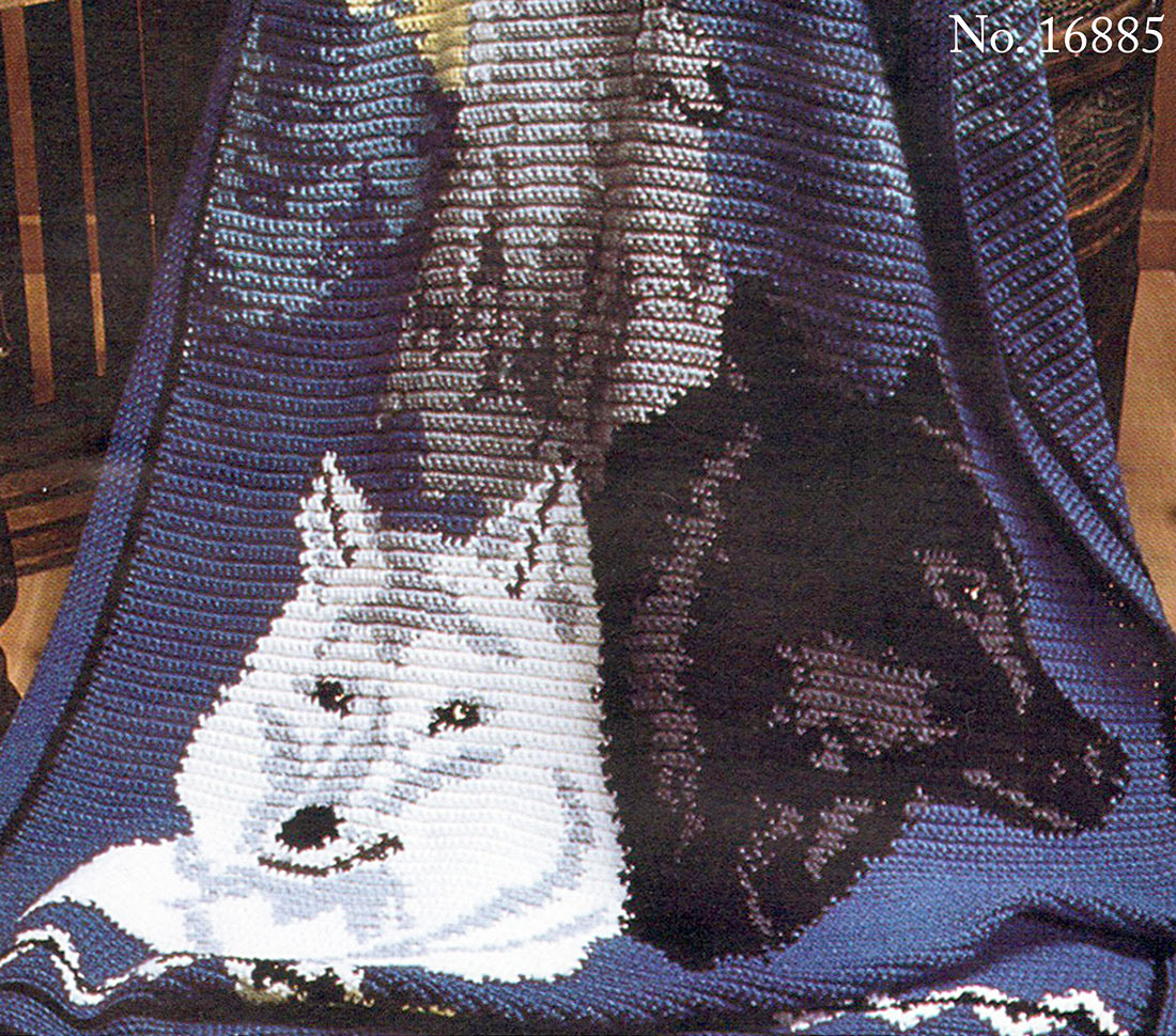 Wolves Afghan Pattern