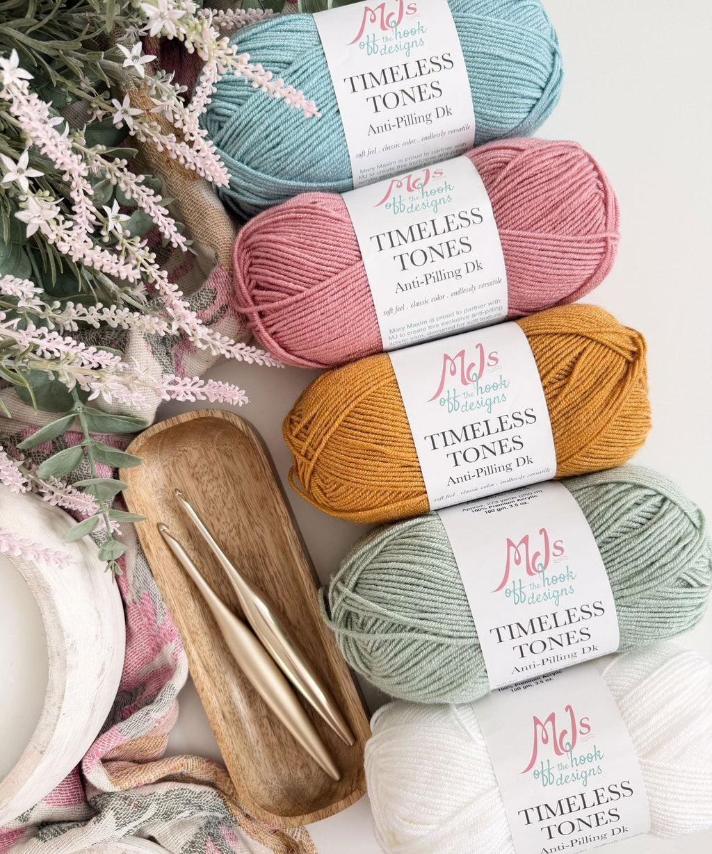 MJ's Off The Hook Designs Timeless Tones Anti-Pilling DK Yarn