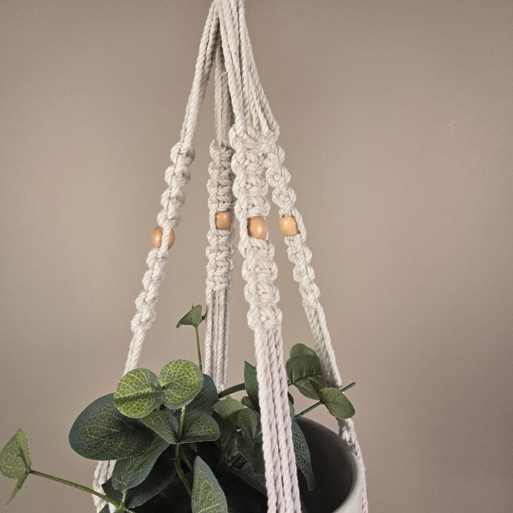 Textured Short Macrame Plant Hanger