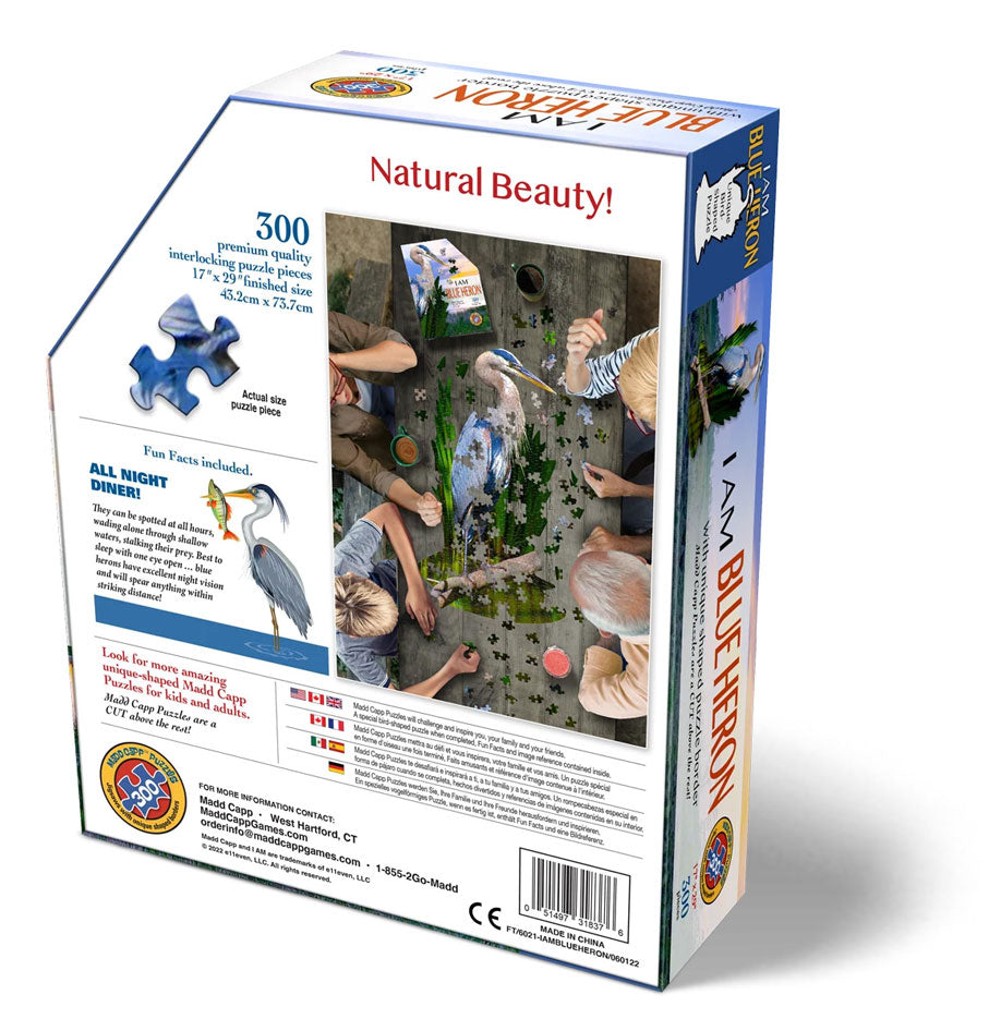 I Am Blue Heron Jigsaw Puzzle