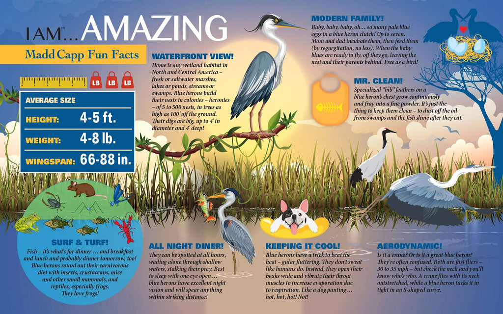 I Am Blue Heron Jigsaw Puzzle