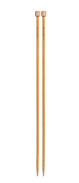 Clover Takumi Bamboo Knitting Needles Single Pointed 9-inches Brown Wood