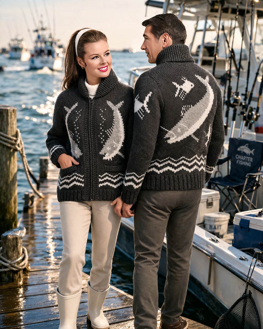 Ladies' or Youth Angler's Pride Cardigan Pattern