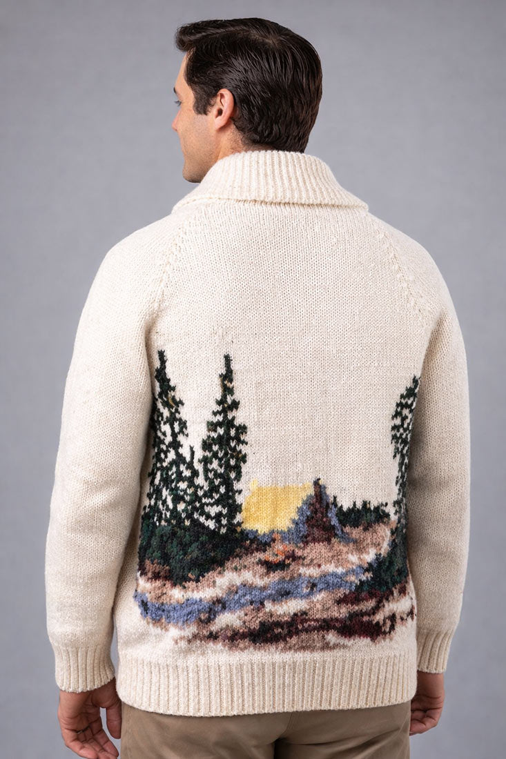 Adult Camping Cardigan Pattern