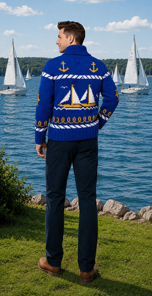 Men's Sailing Time Cardigan Pattern