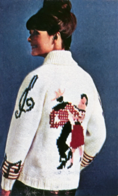 Ladies' or Youth Hoedown Cardigan Pattern