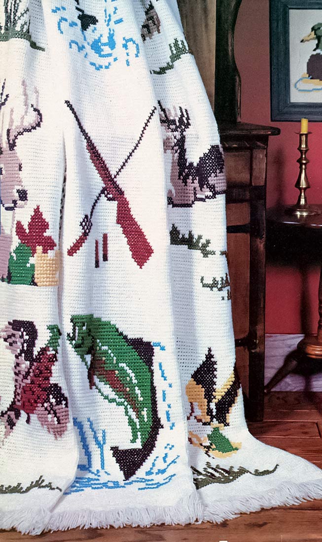 Wildlife Afghan Pattern
