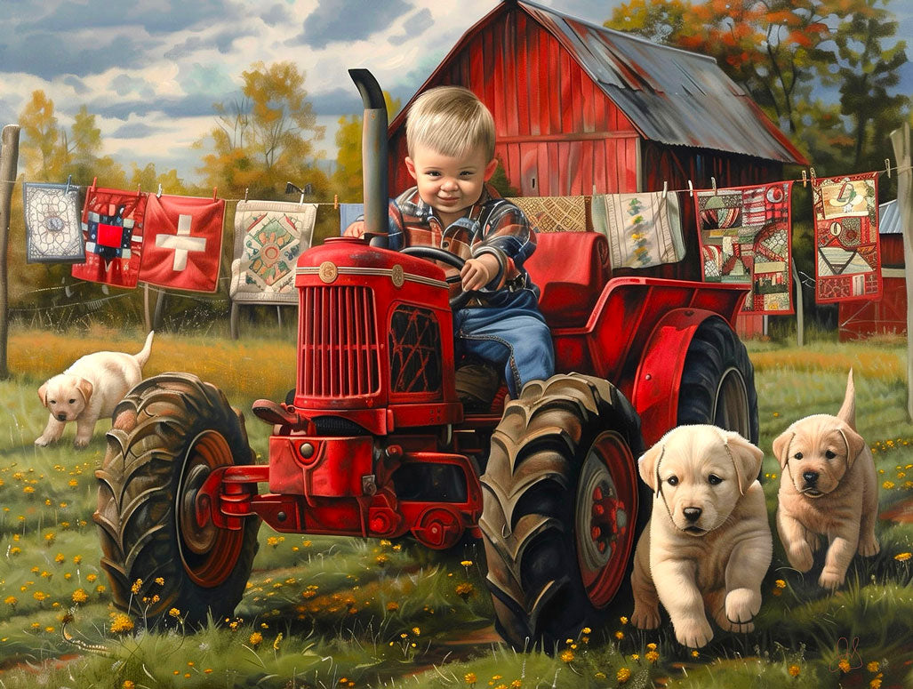 Laundry Day Helpers Jigsaw Puzzle