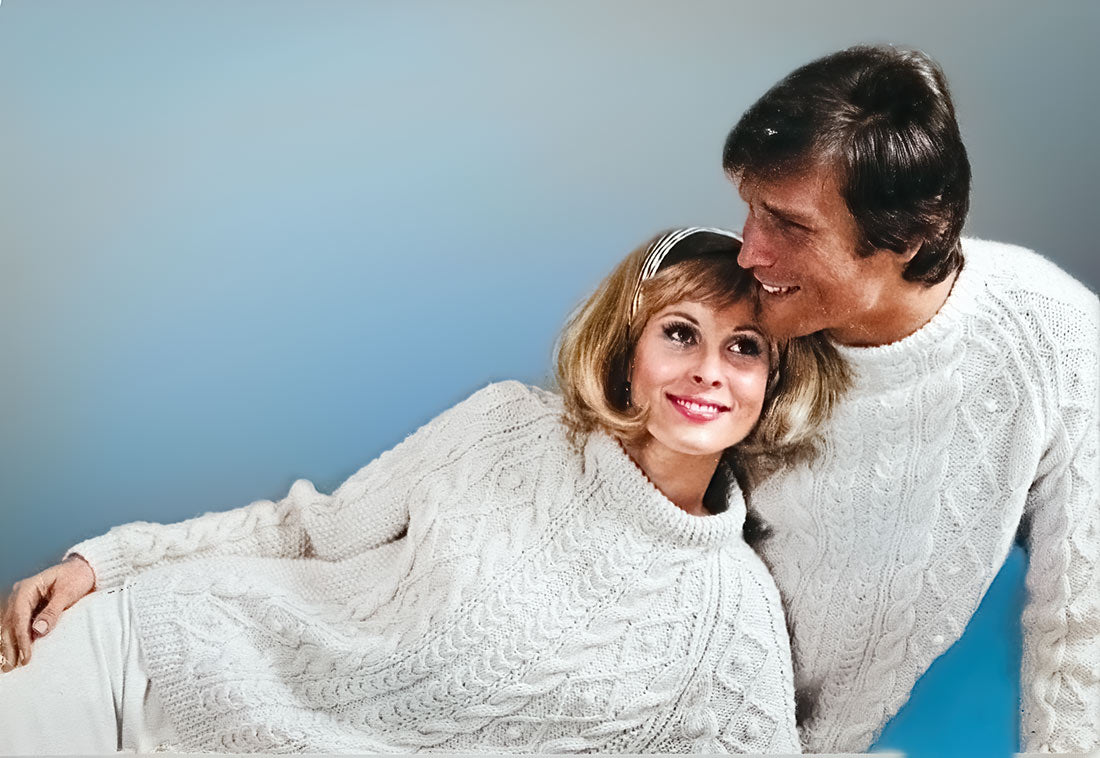 Ladies' & Teens Aran Fisherman Sweater Pattern