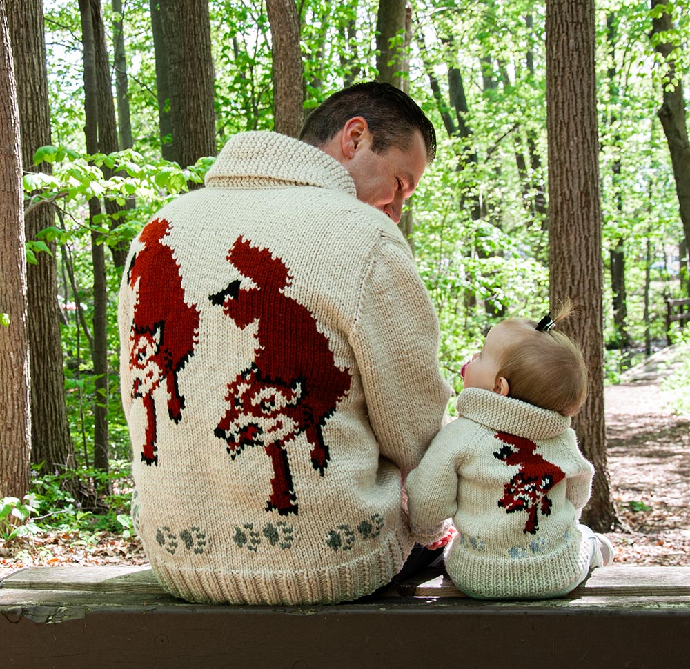 Child's Wolf Cardigan Knit Kit | Project Hail Mary Fox Sweater