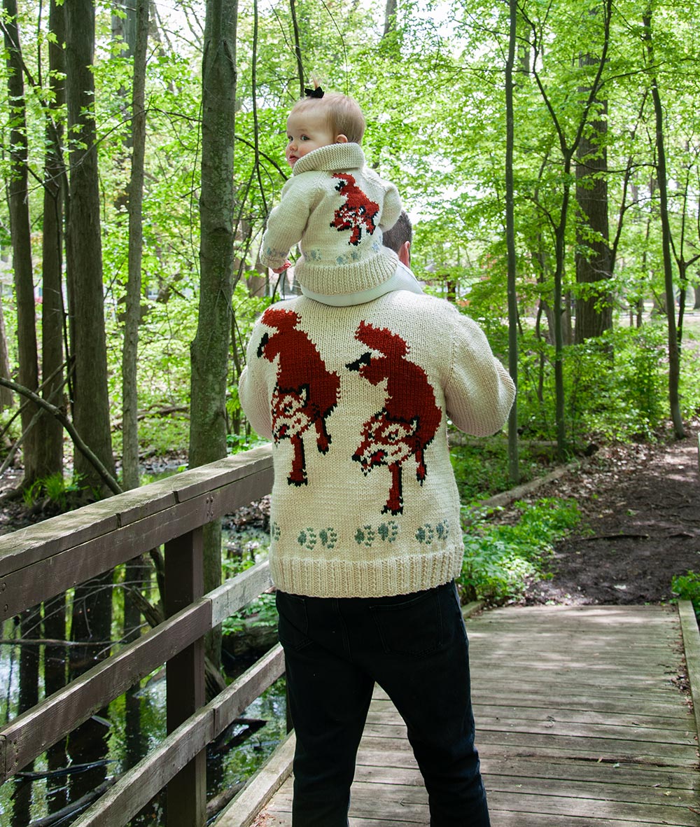 Child's Wolf Cardigan Knit Kit | Project Hail Mary Fox Sweater