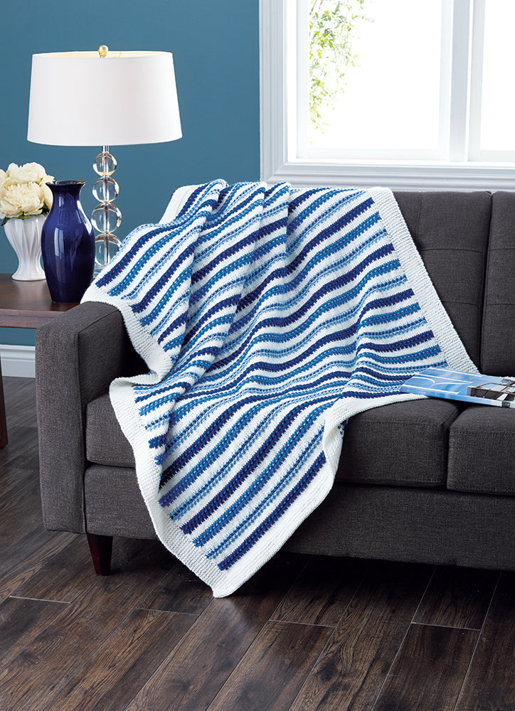 Ridged Stripes Afghan
