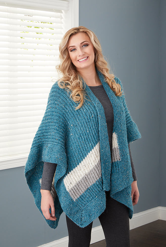 Striped Ruana