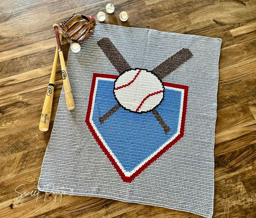Baseball Sports Throw Blanket