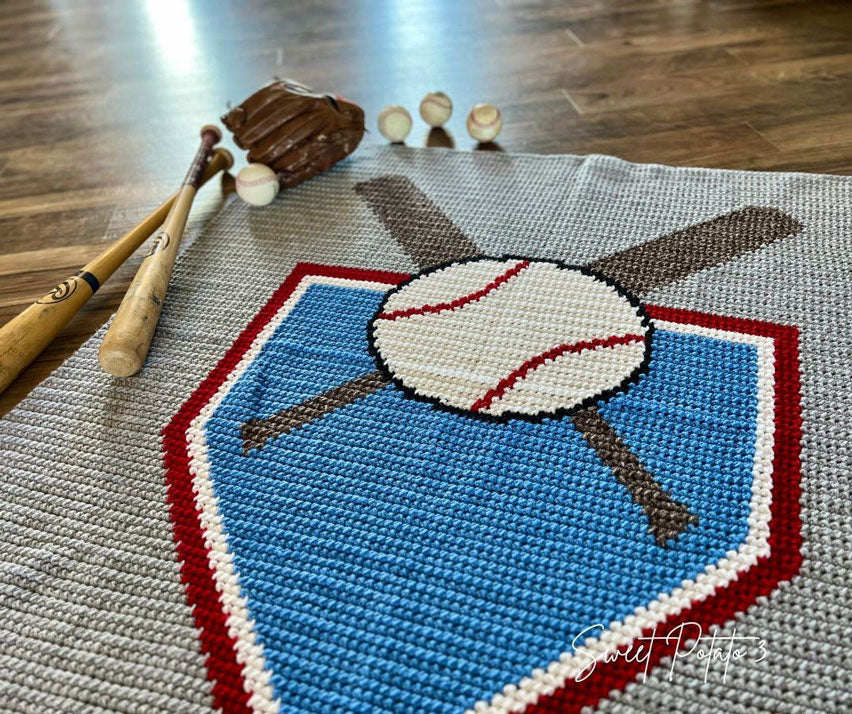 Baseball Sports Throw Blanket