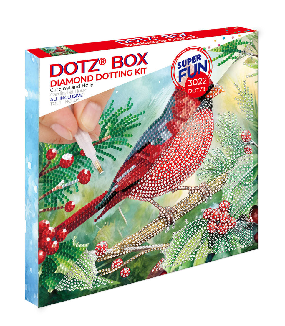 Cardinal and Holly Wall Hanging Diamond Dotz Kit