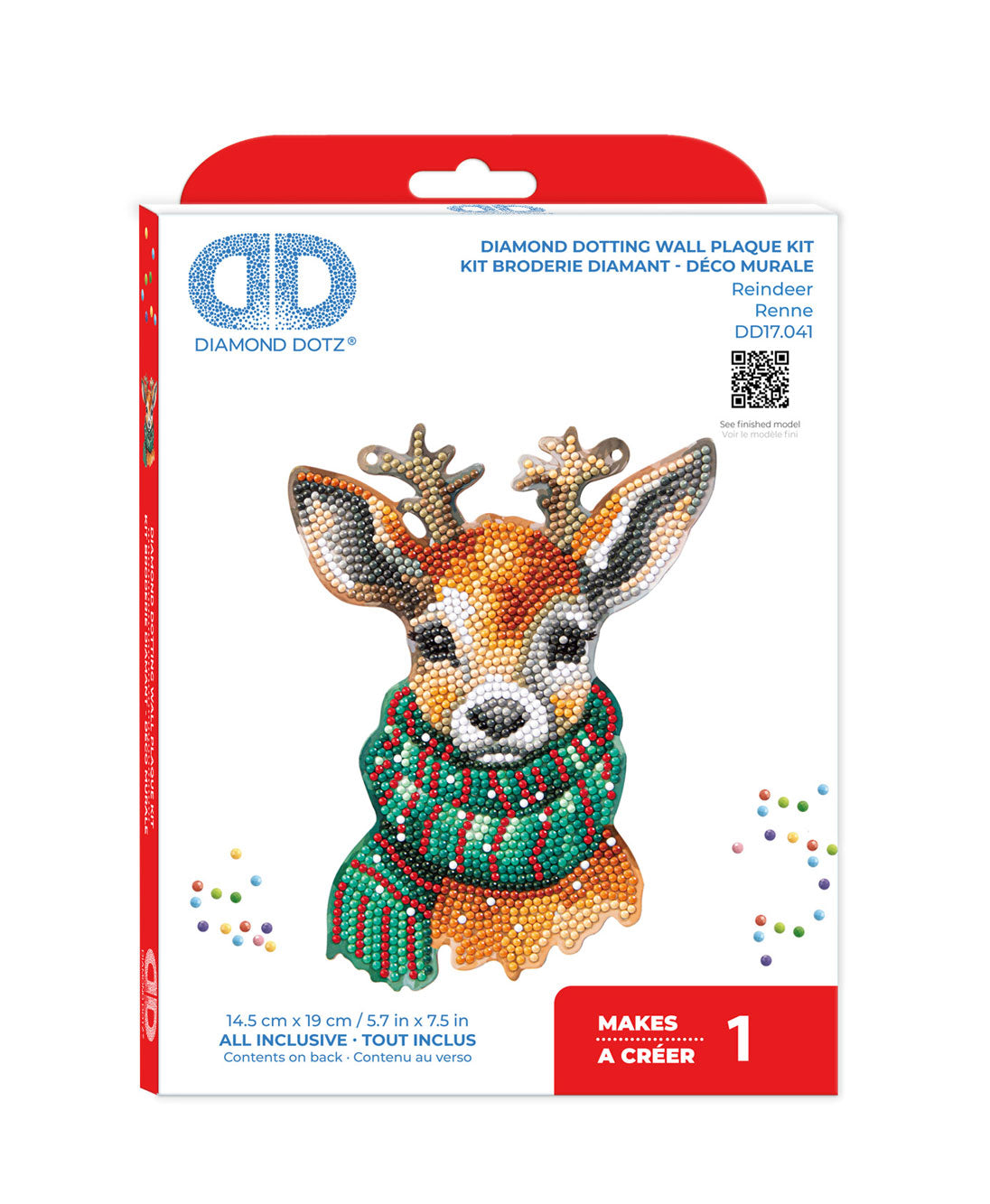Reindeer Wall Hanging Diamond Dotz Kit