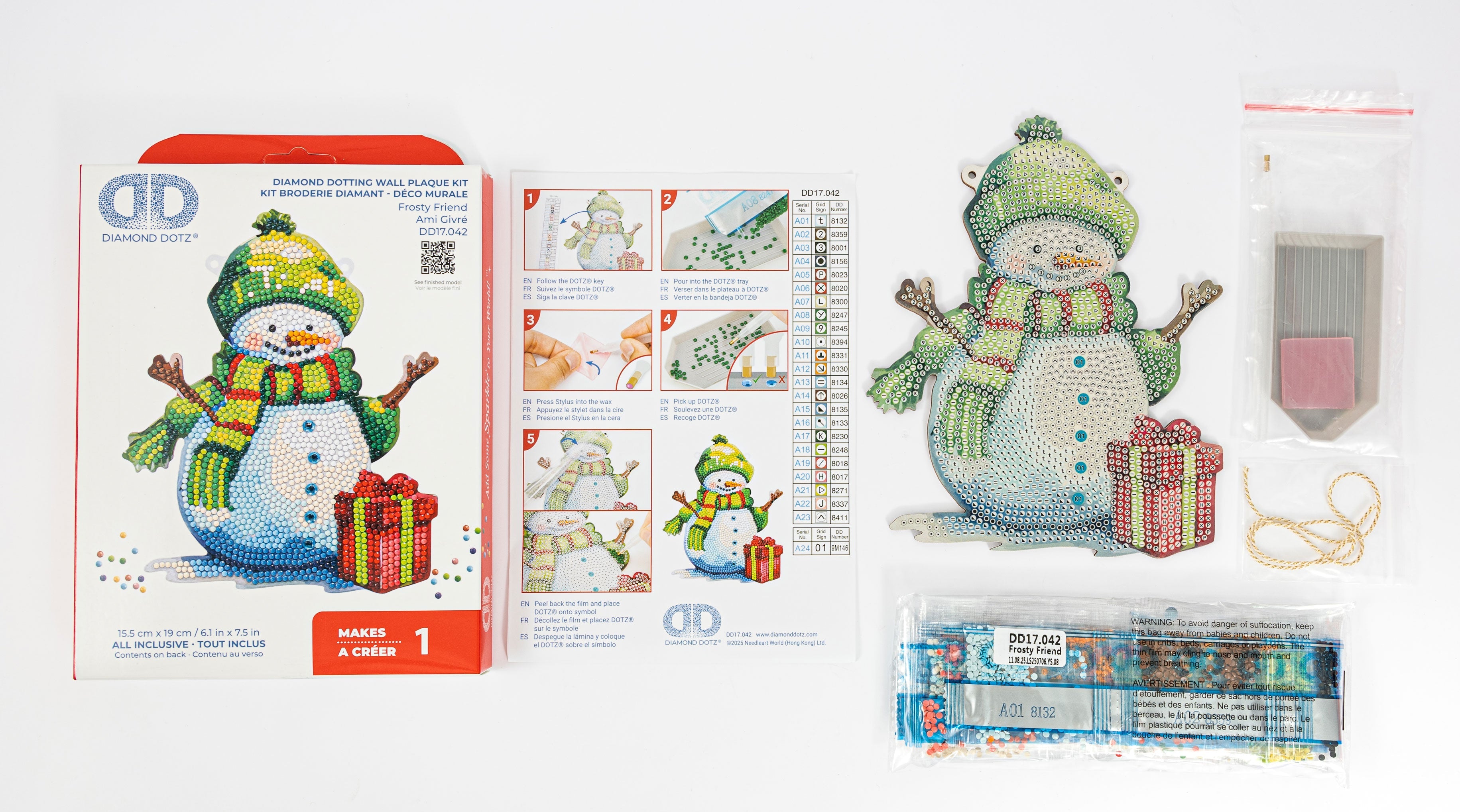 Frosty Friend Wall Hanging Diamond Dotz Kit