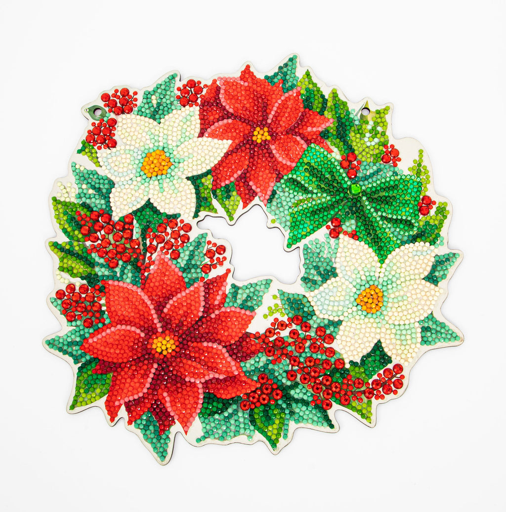 Christmas Wreath Wall Plaque Diamond Dotz Kit