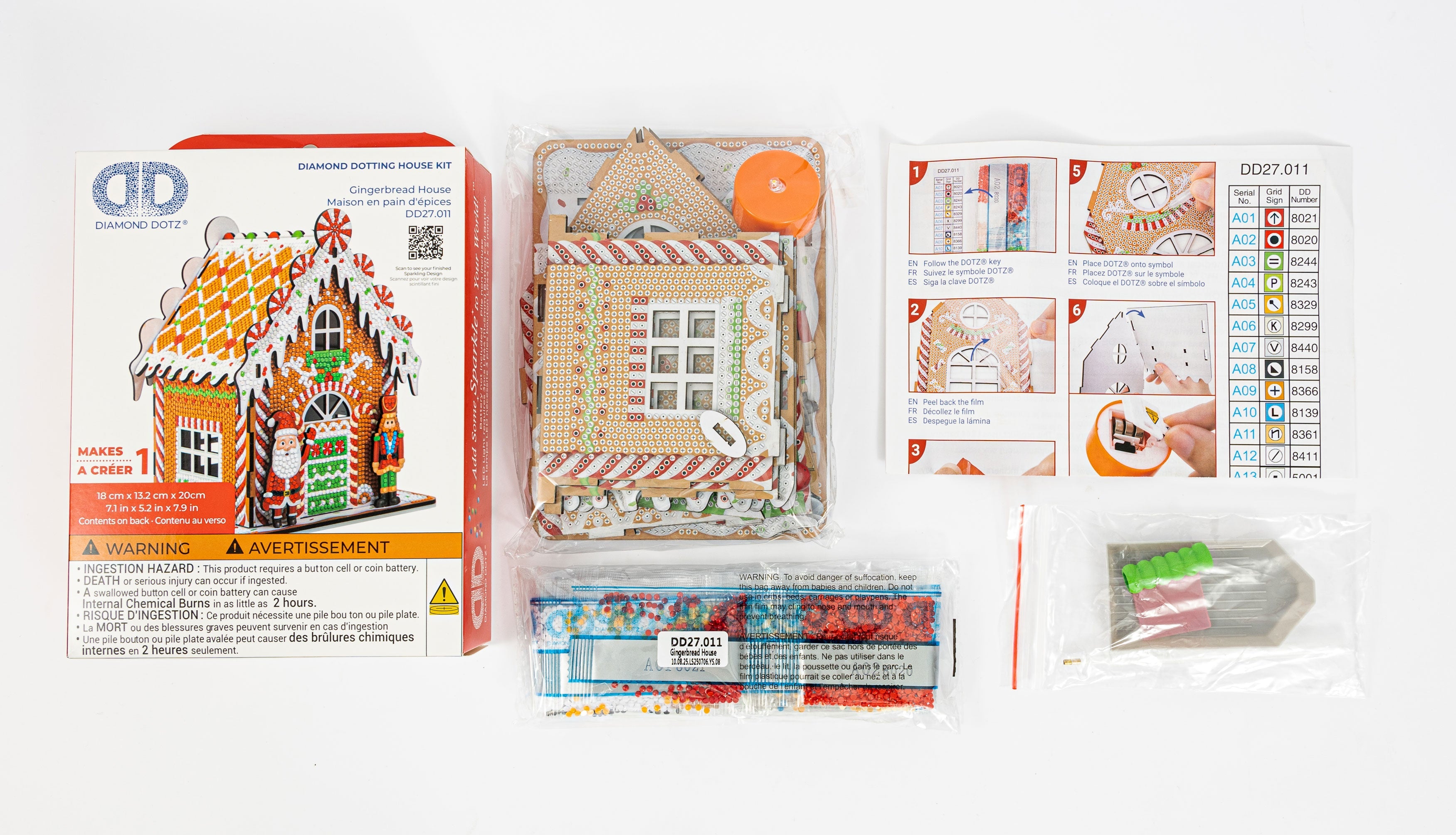 Gingerbread House Diamond Dotz Kit