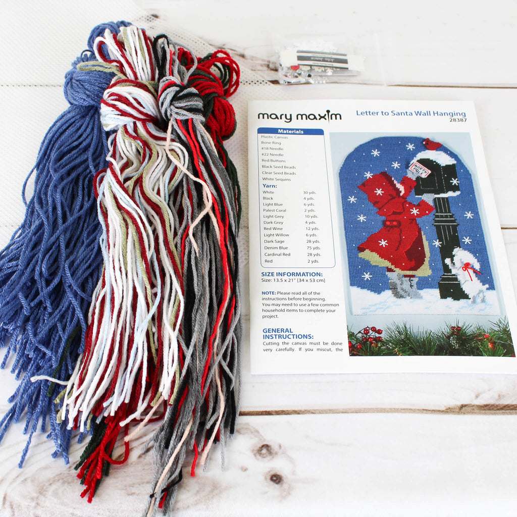 Letter to Santa Wall Hanging Plastic Canvas Kit
