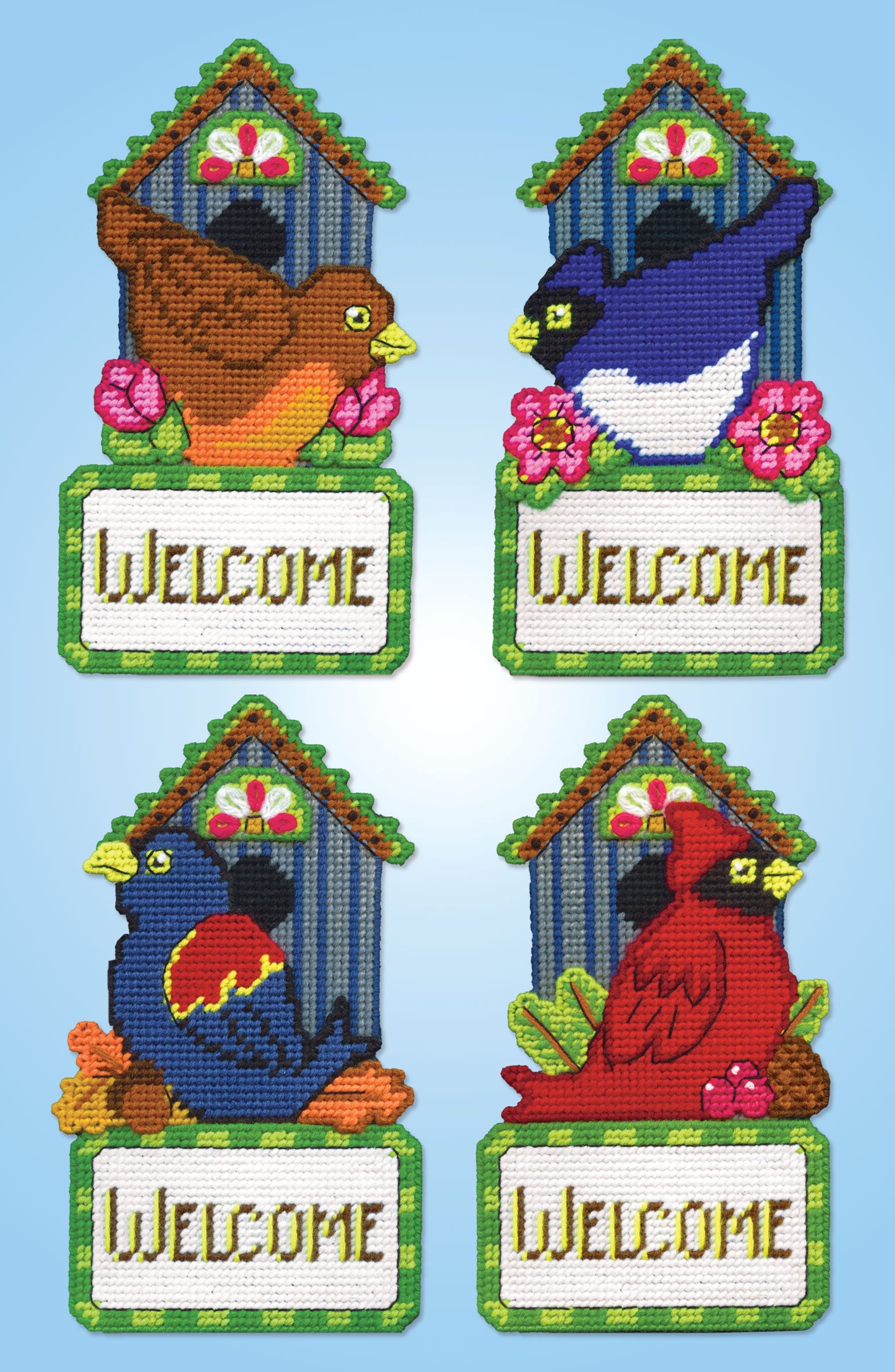Seasonal Birdhouse Plastic Canvas Kit