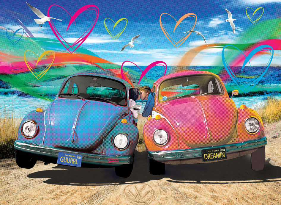 VW Beetle Love Jigsaw Puzzle