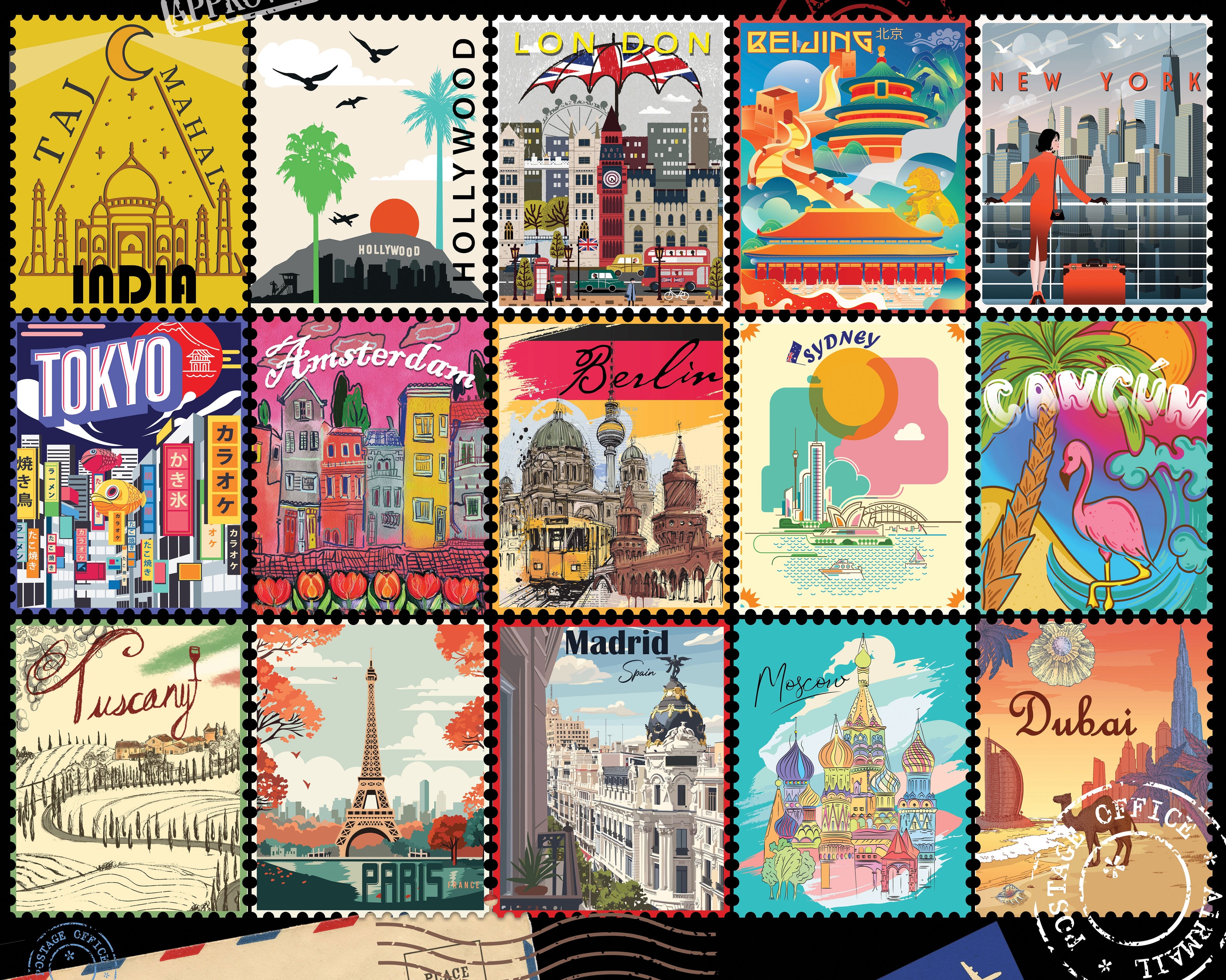 Stamps of the World Jigsaw Puzzle