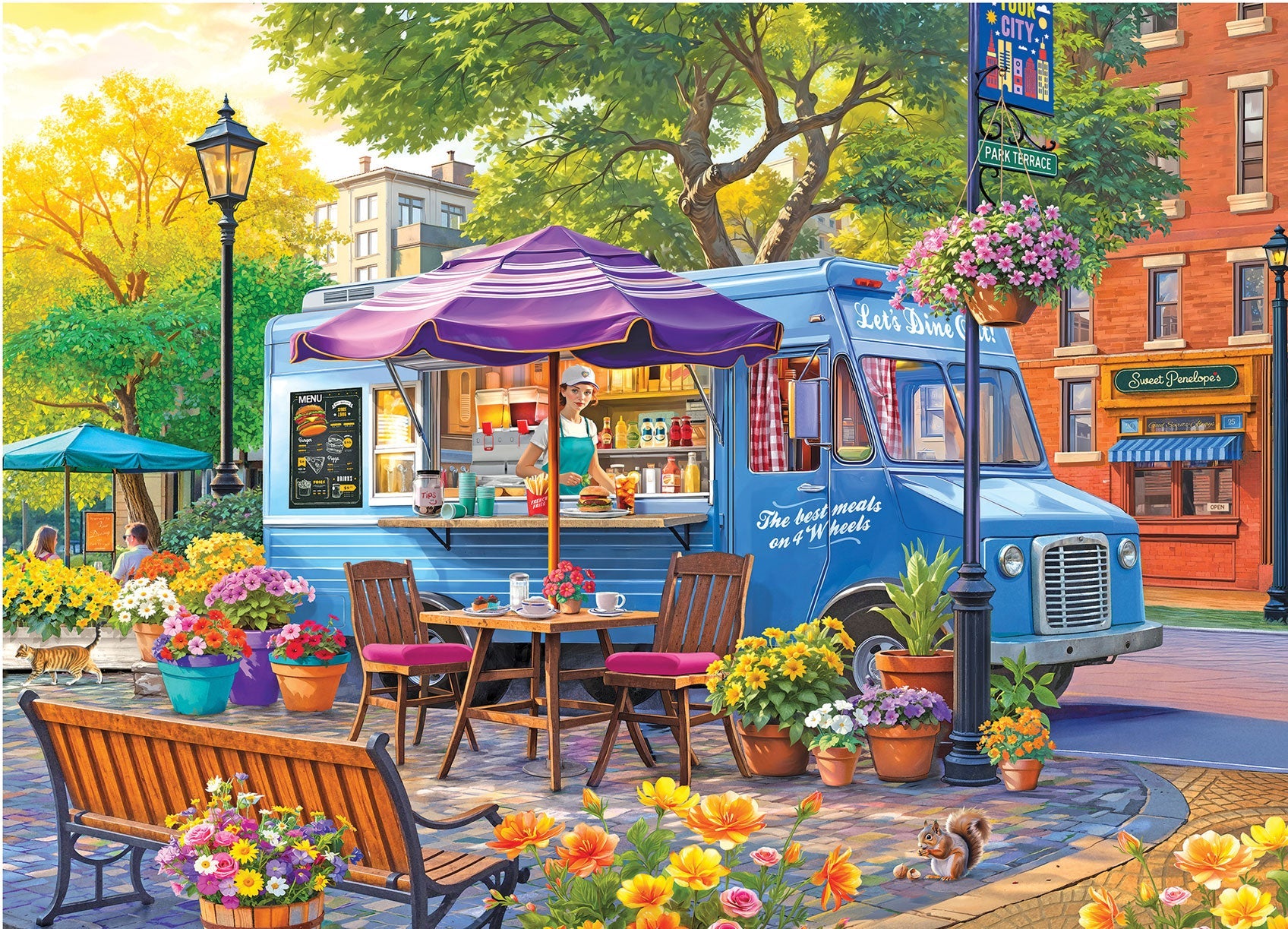 City Food Truck Jigsaw Puzzle