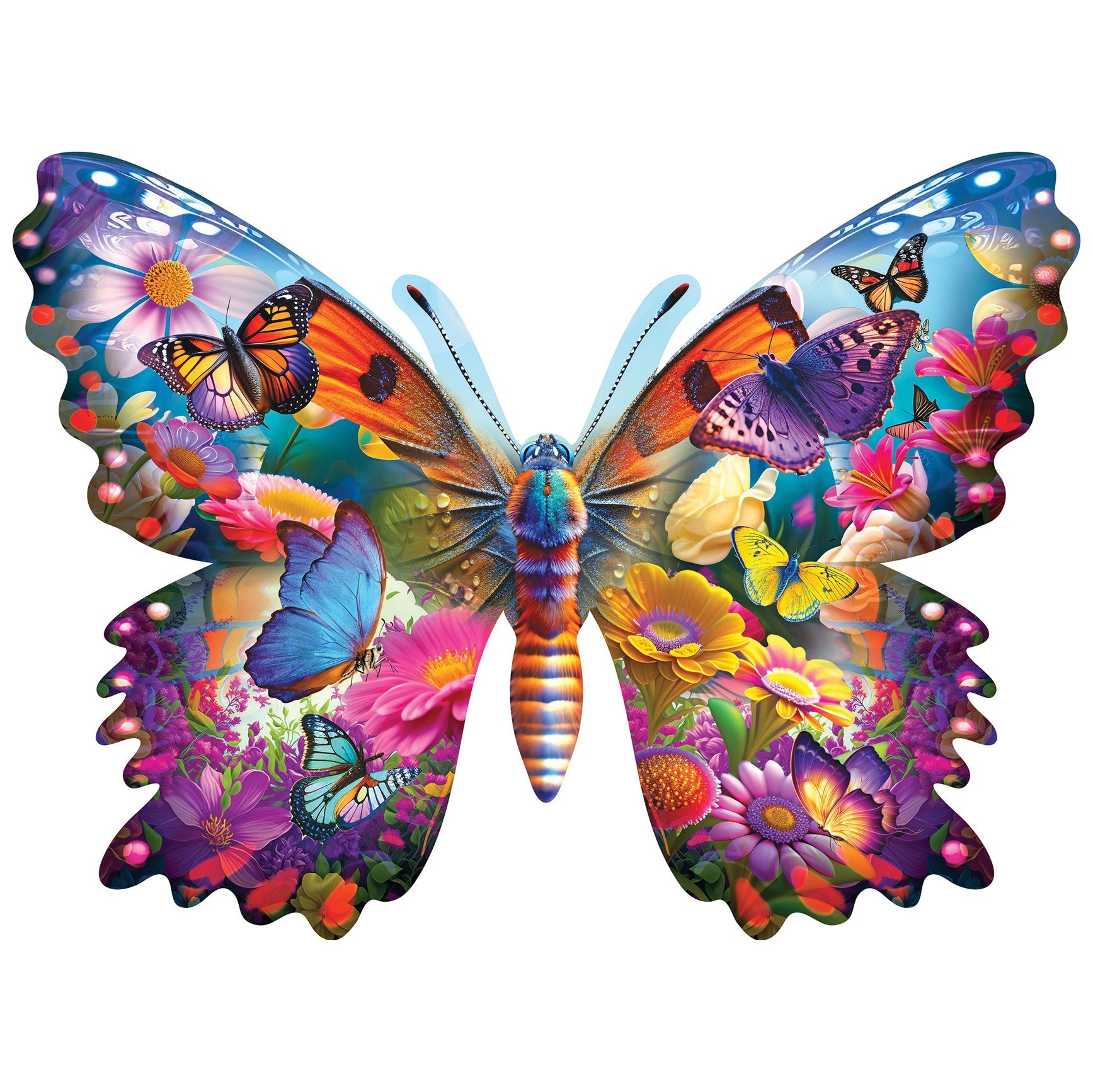 Butterfly Shaped Jigsaw Puzzle