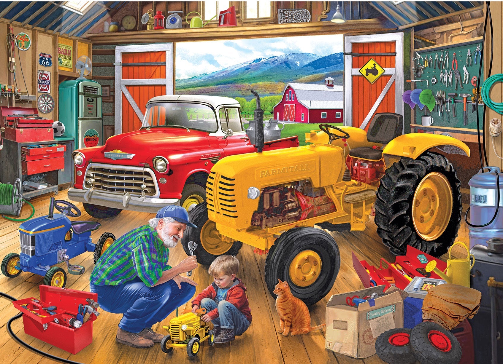 Grandpa's Garage Jigsaw Puzzle