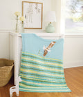 Our Neck of the Woods Knit Baby Blanket