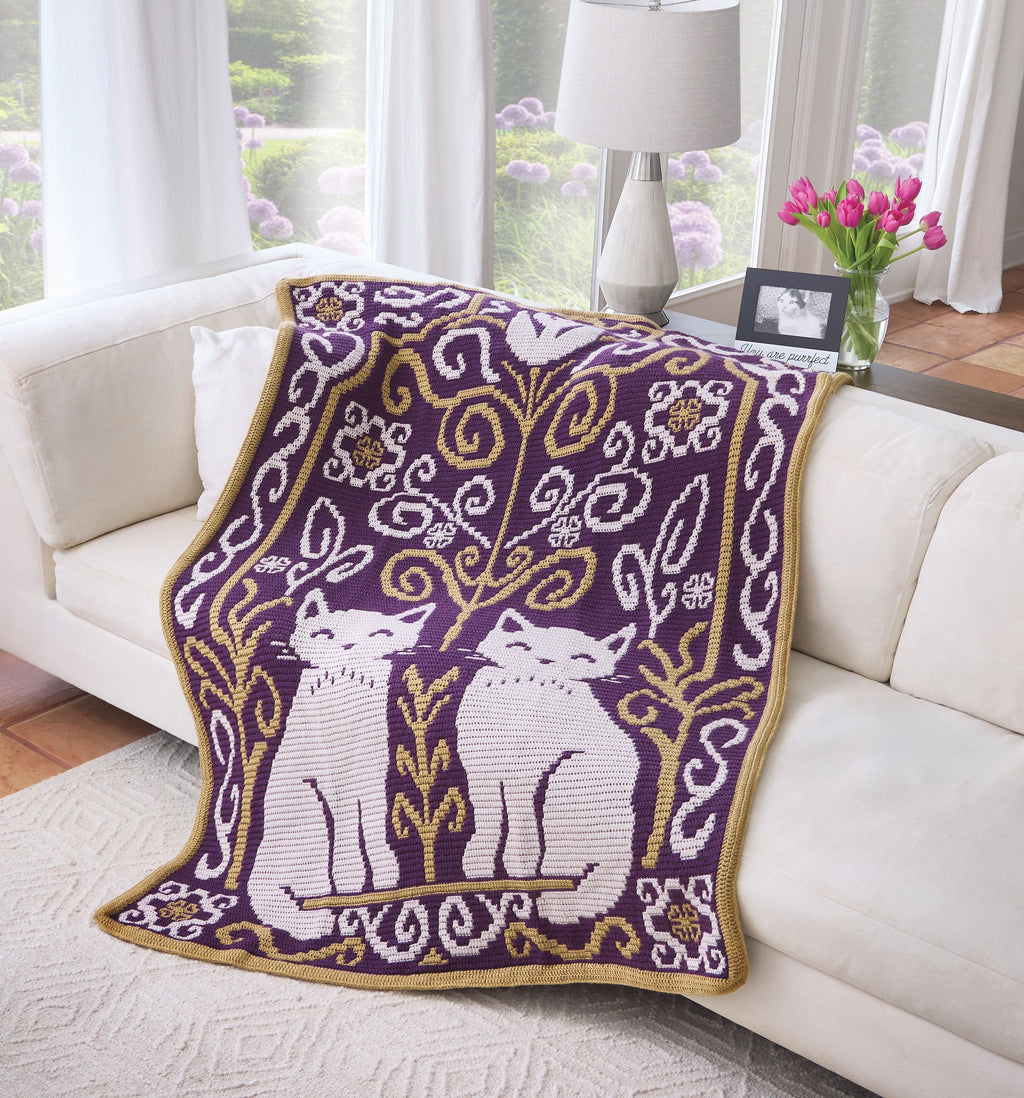 Cat Folk Crochet Blanket