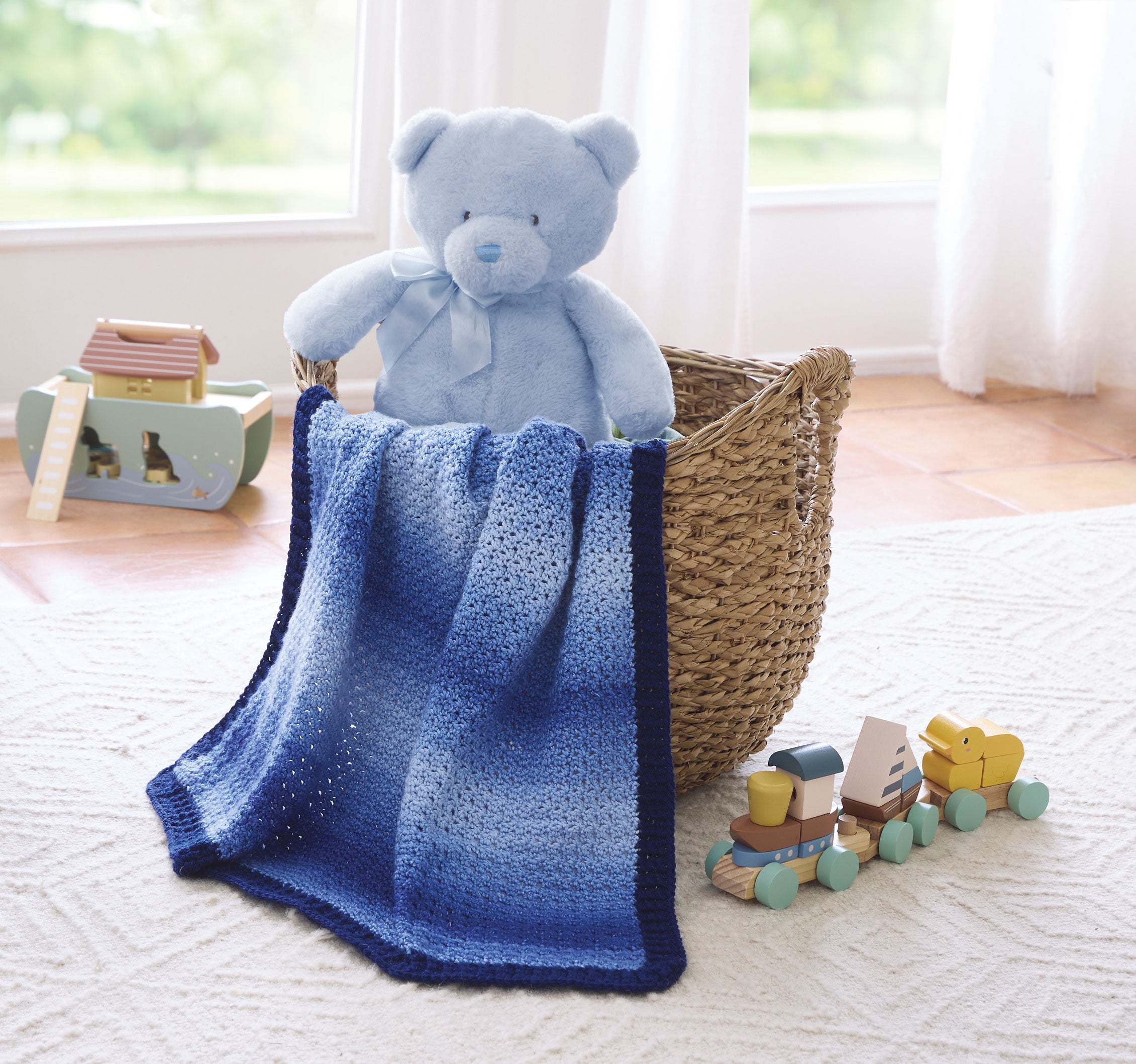 Lemon Stitch Crochet Baby Blanket