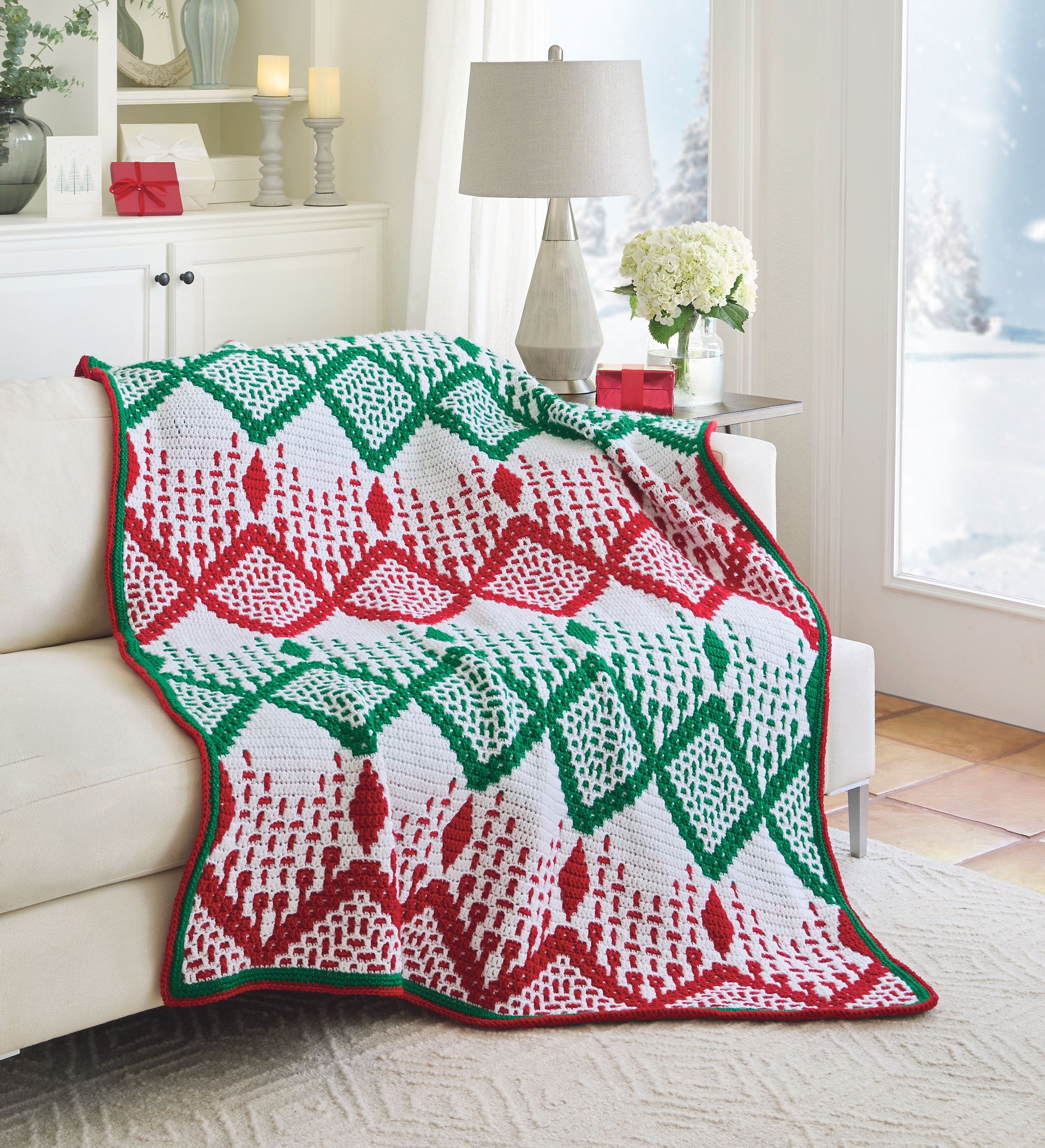 Sweet Dreams Mosaic Crochet Throw