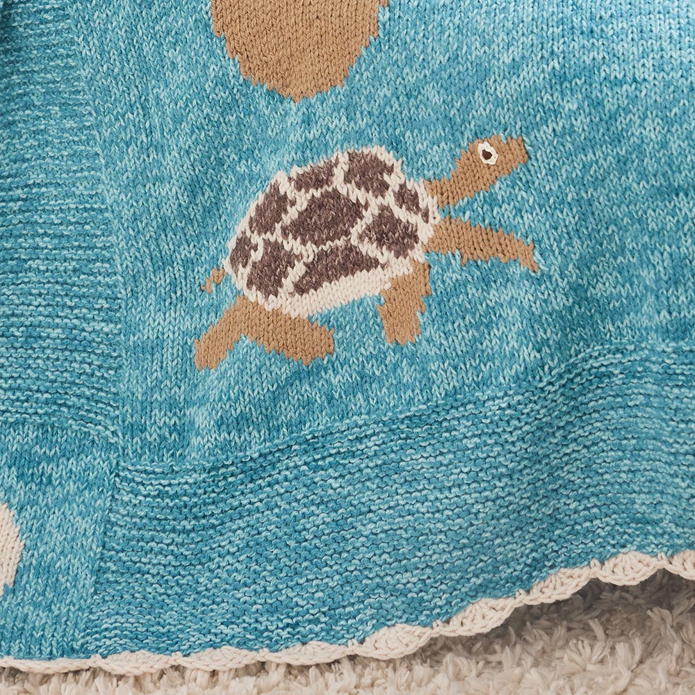 Sea Turtles and Sand Dollars Afghan