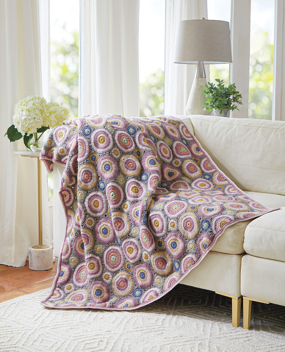 Magic Circles Afghan