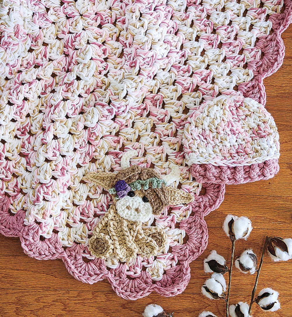 Highland Cow Blanket & Hat