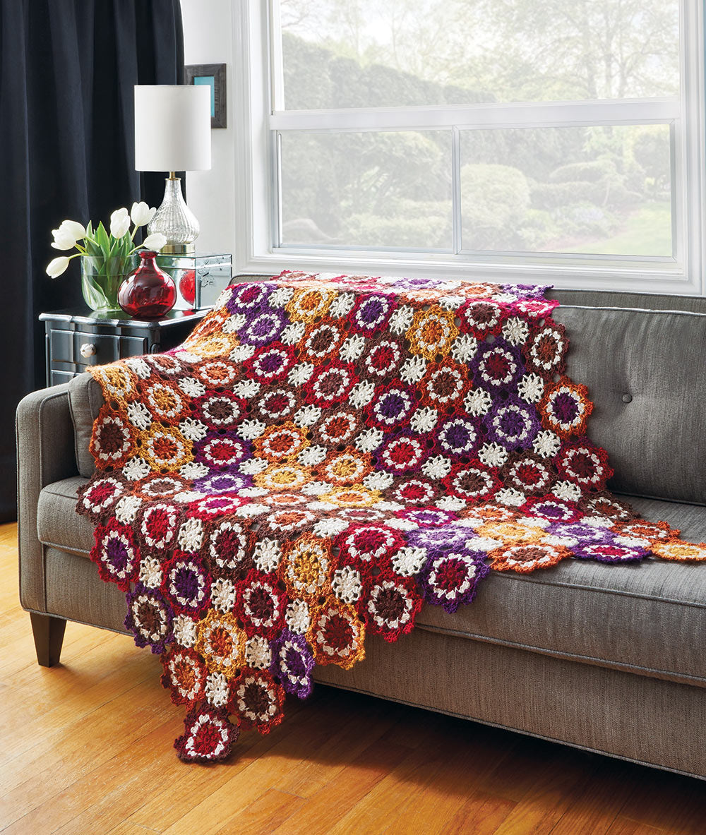 Floral Prism Afghan