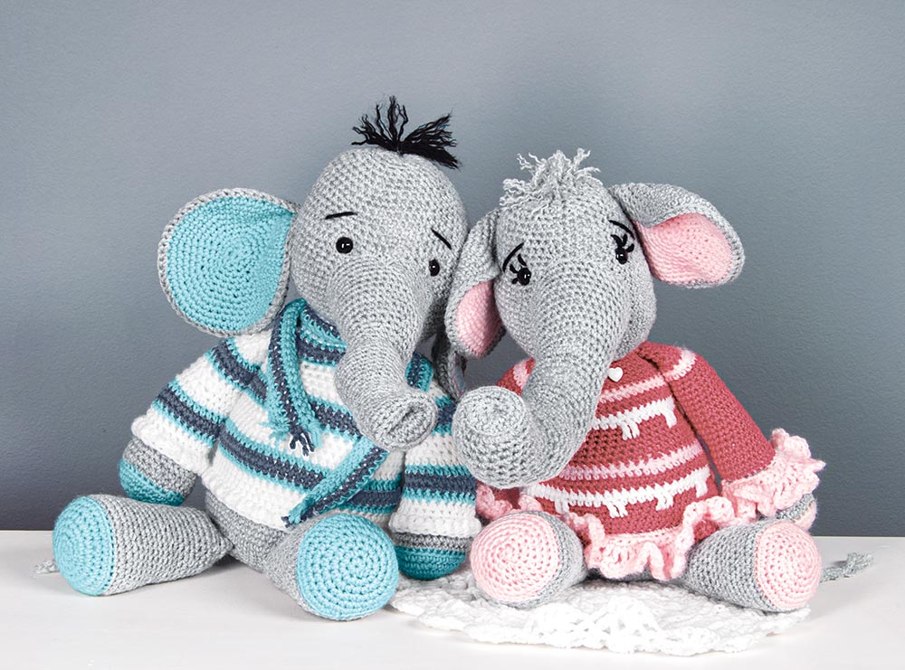 Eric and Emily Elephant Doll Kits