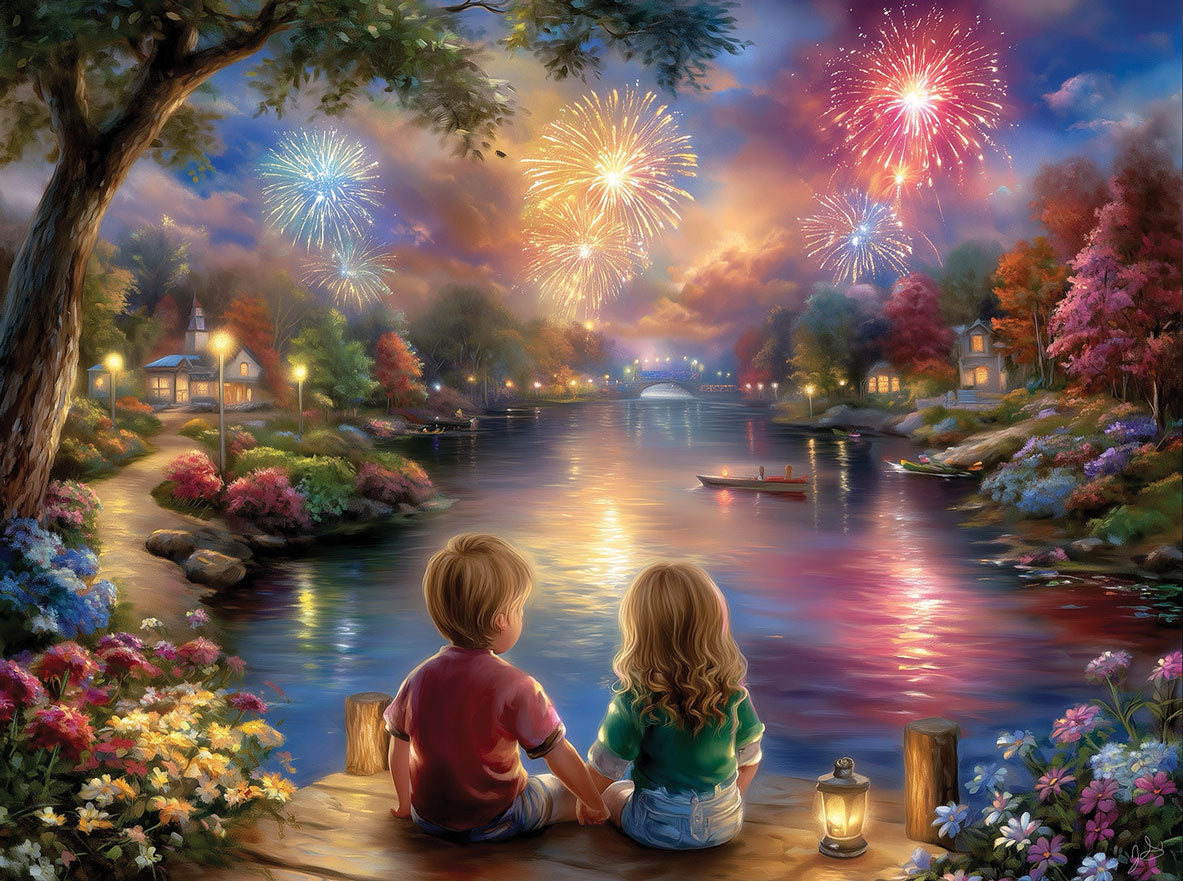Fireworks with Bestie Jigsaw Puzzle