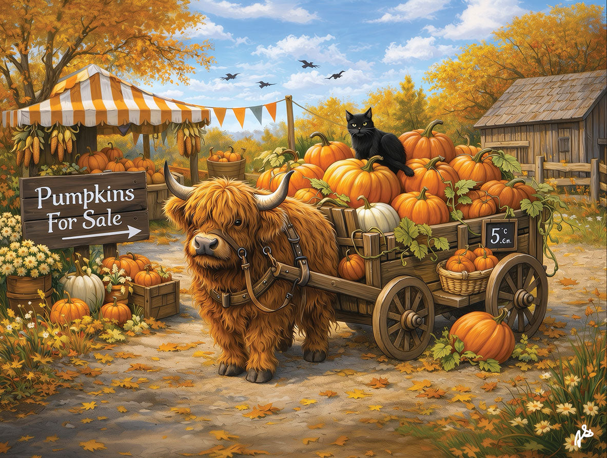 Delivering Pumpkins Jigsaw Puzzle