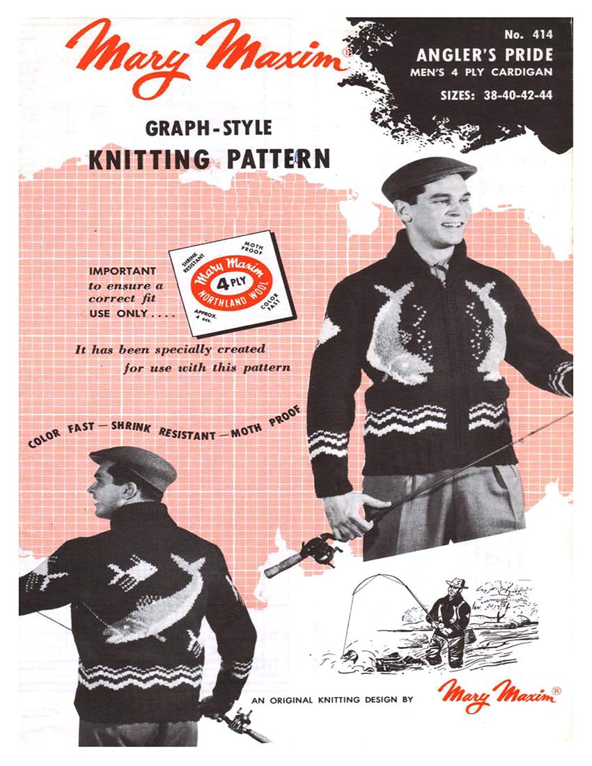 Men's Angler's Pride Cardigan Pattern